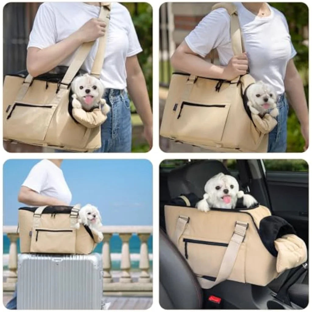 Versatile Pet Carrier Tote Bag for Small Dogs & Cats