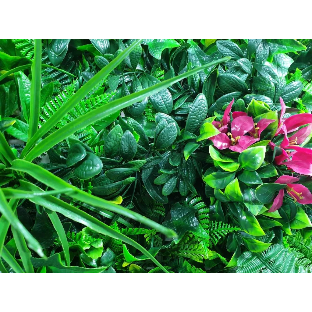 Vertical Garden Green Wall Elegant Red Rose UV Resistant