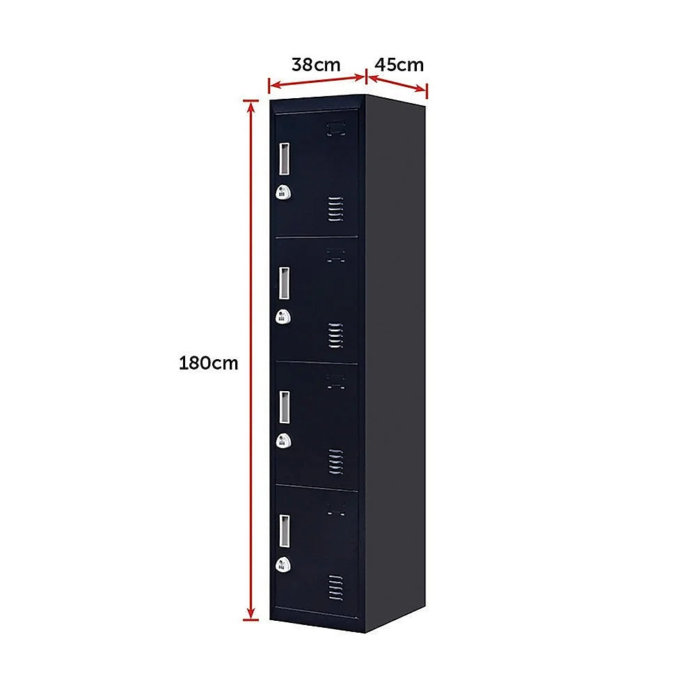 Vertical Locker for Office Gym 3-Digit Combination Lock