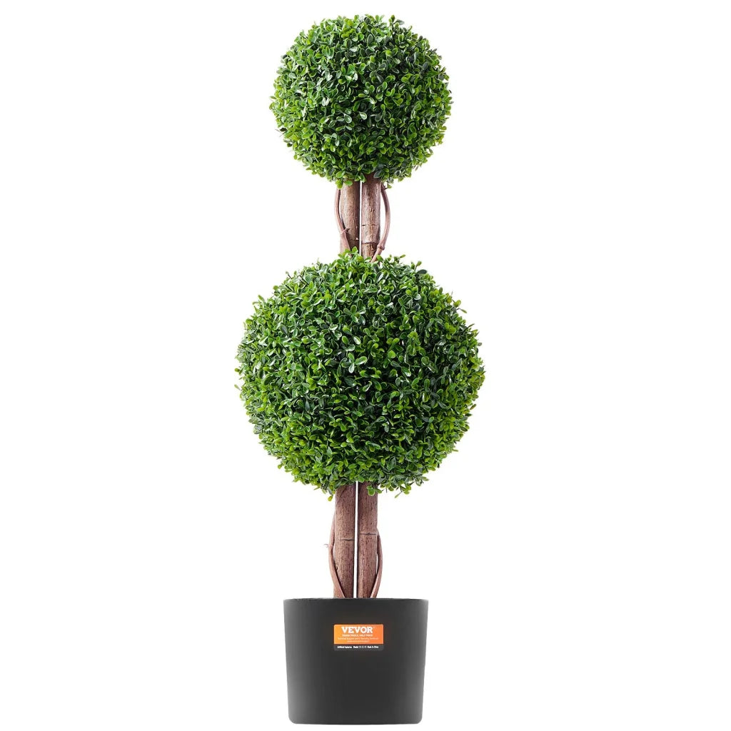 VEVOR 2 Pack 91.4cm Artificial Boxwood Topiary Tree Faux