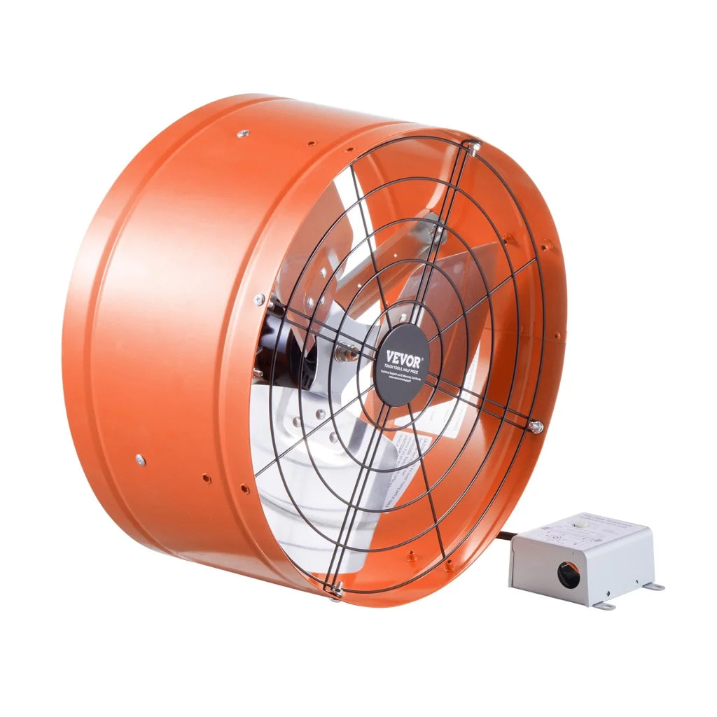 VEVOR 380 mm Gable Mount Fan 1650 CFM Attic Vent Fan