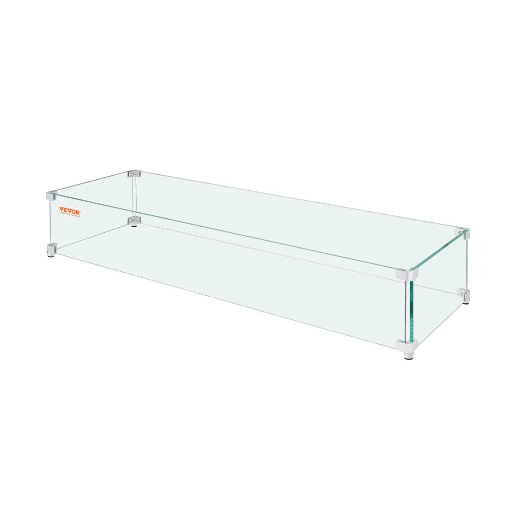VEVOR Gas Fire Pit Wind Guard for Square Fire Table 595 x