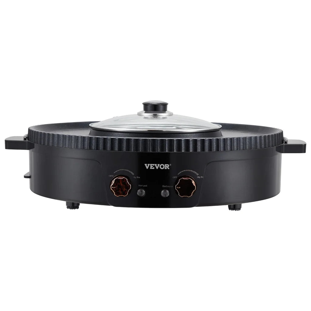 VEVOR Hot Pot with Grill 1800W 2-in-1 Electric Smokeless