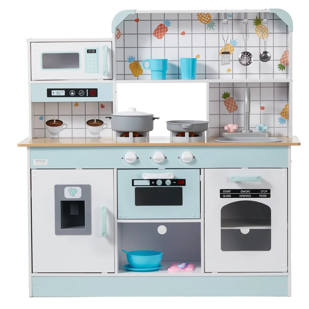 VEVOR Kitchen Playset Kids Pretend Cooking Play Toy 24