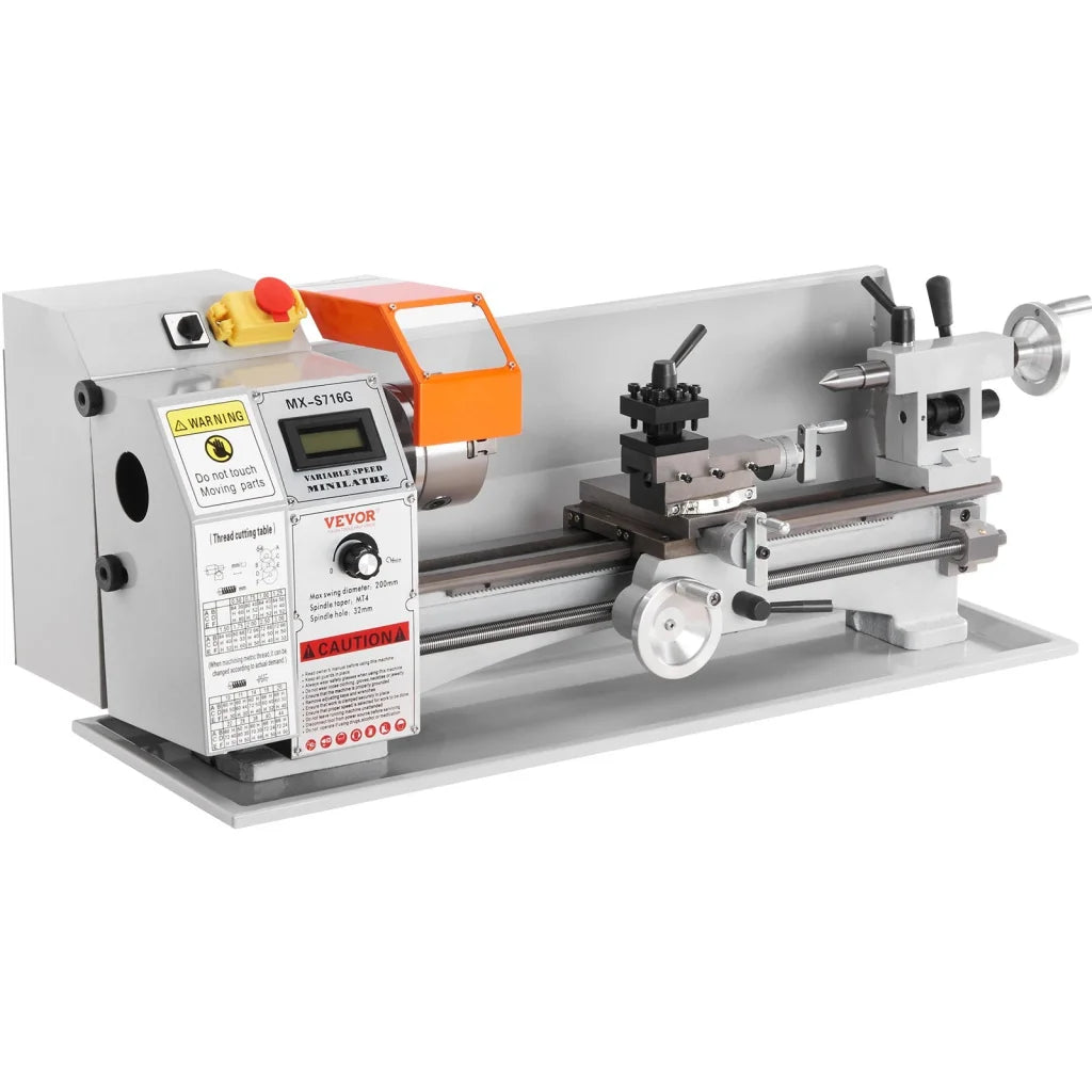 VEVOR Mini Metal Lathe Machine 180 x 400 mm 800W Precision