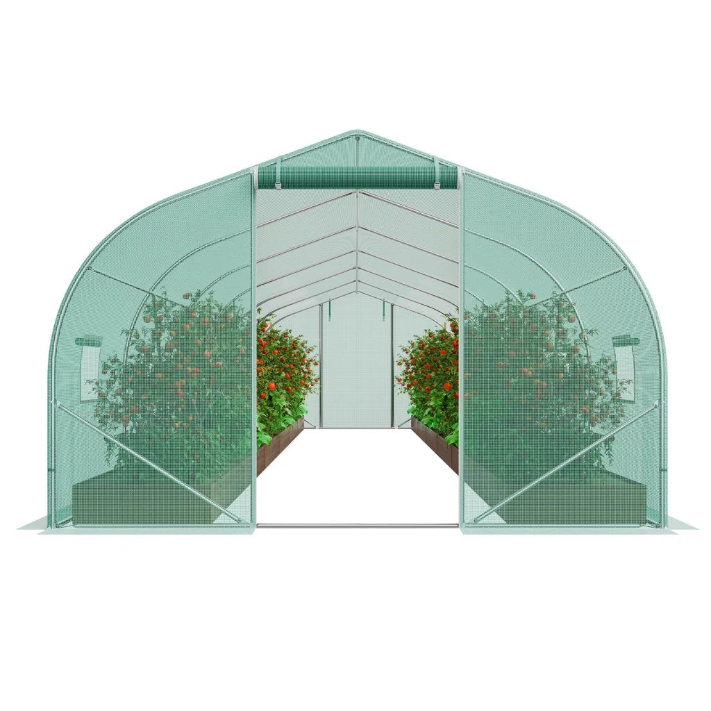 VEVOR Walk-in Tunnel Greenhouse 29.5x9.8x6.6 ft Hoop House