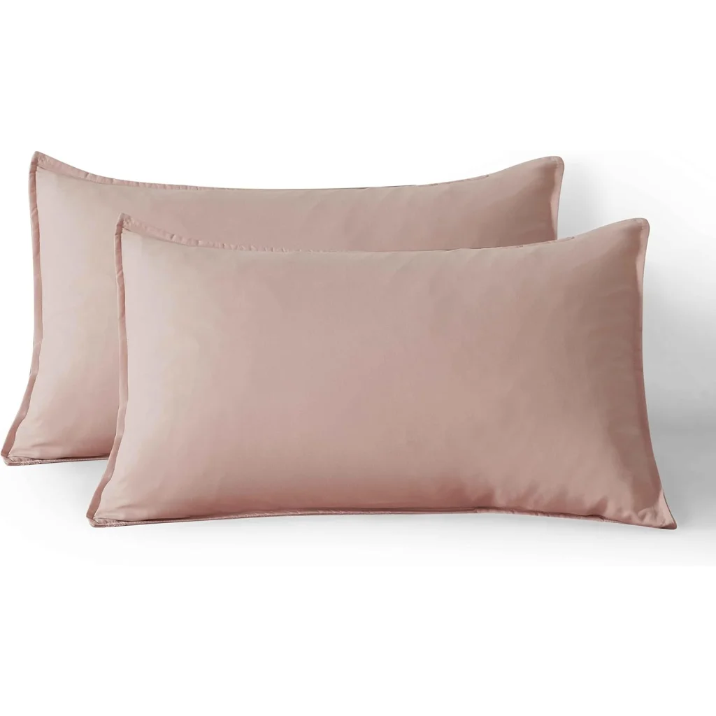 Vintage Washed Microfibre Quilt Cover Set (Pink King)