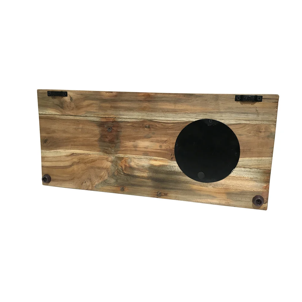 Wall Clock - Frying Pan on Recycled Wood - Appliances