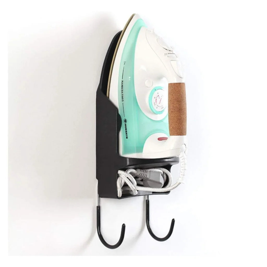 Wall Mounted Iron and Board Holder - Black - Appliances >