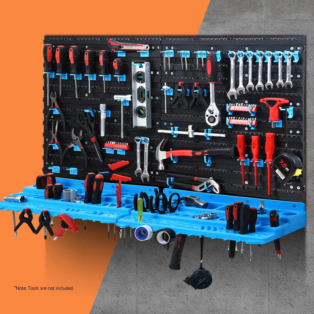 Bin Rack Tools Organiser Peg Board Garage Wall Mounted Storage