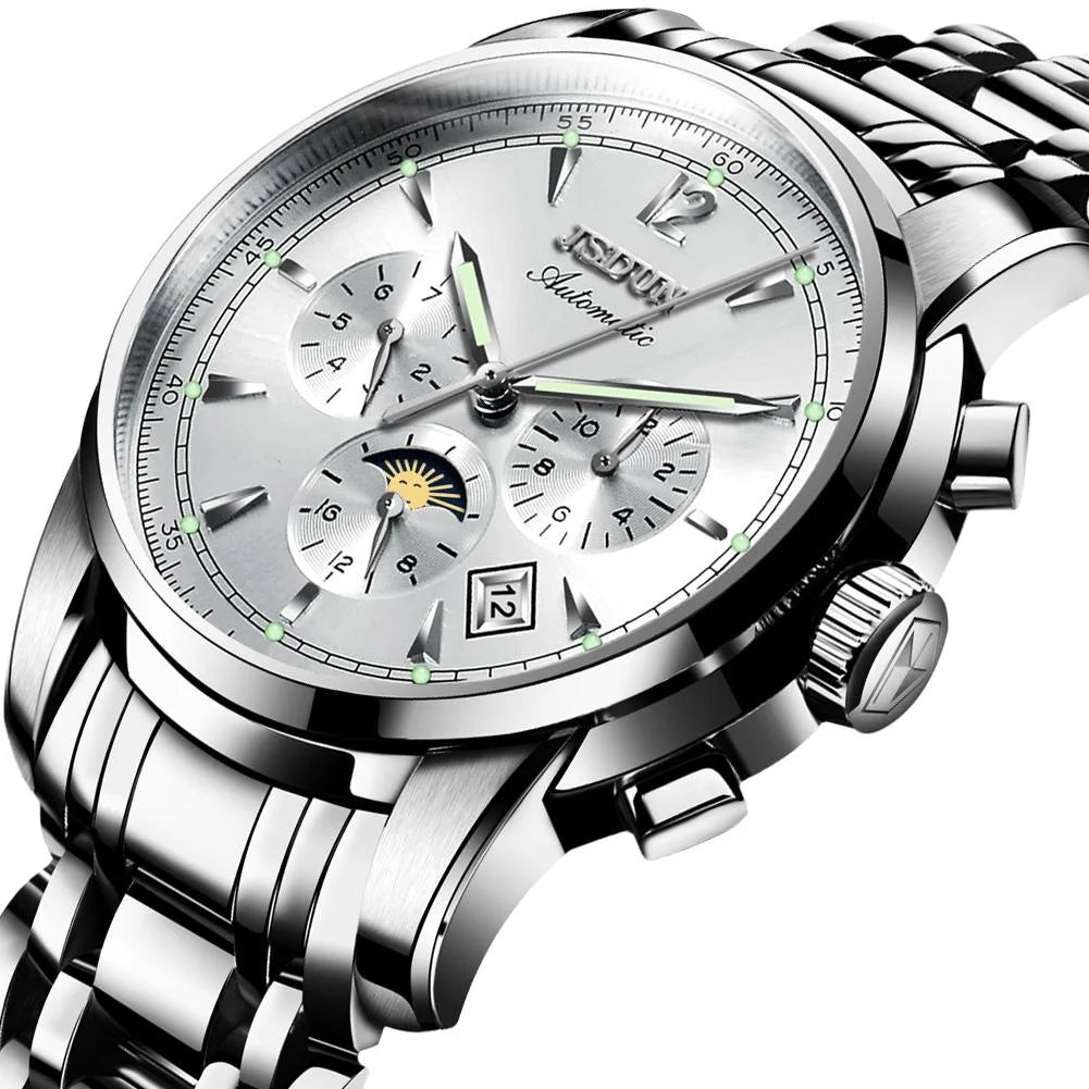 Waterproof Luminous Mechanical Watch for Men - 8750