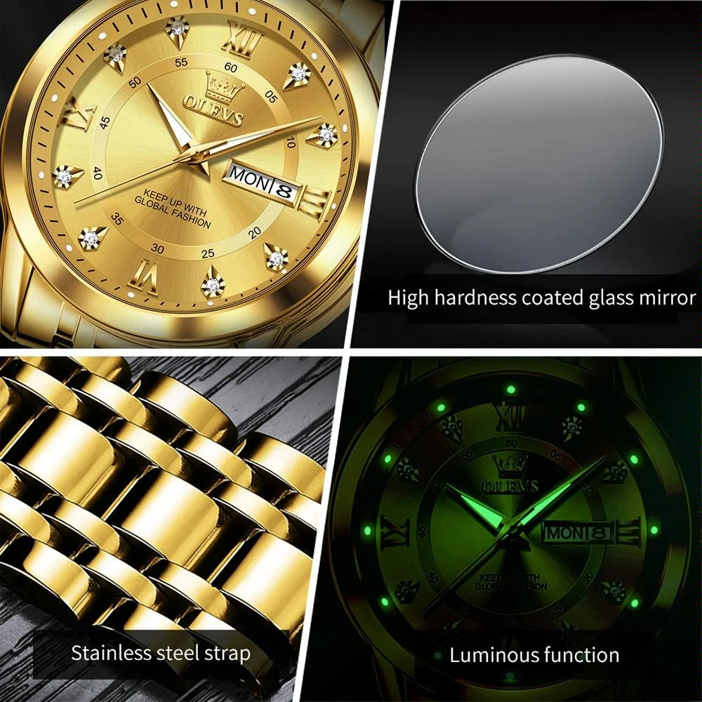 Waterproof Luminous Quartz Watch for Men - Business Style