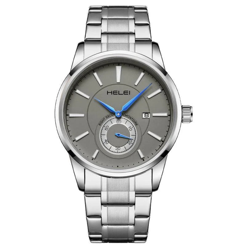 Waterproof Men Quartz Watch with Night Light - H9009b-g