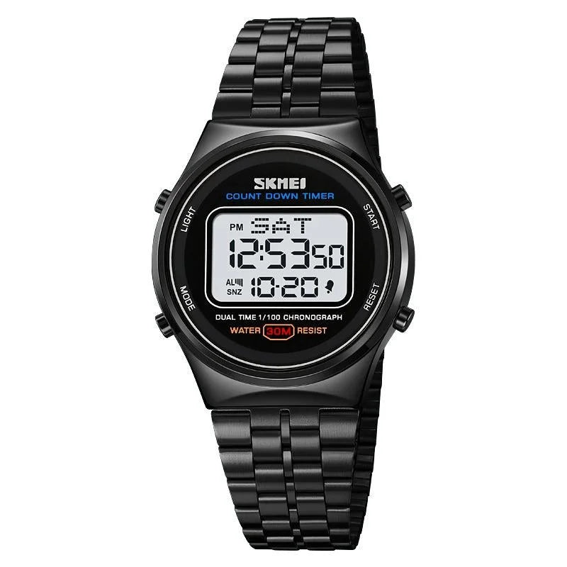 Waterproof Multifunctional Men Digital Watch - Luminous