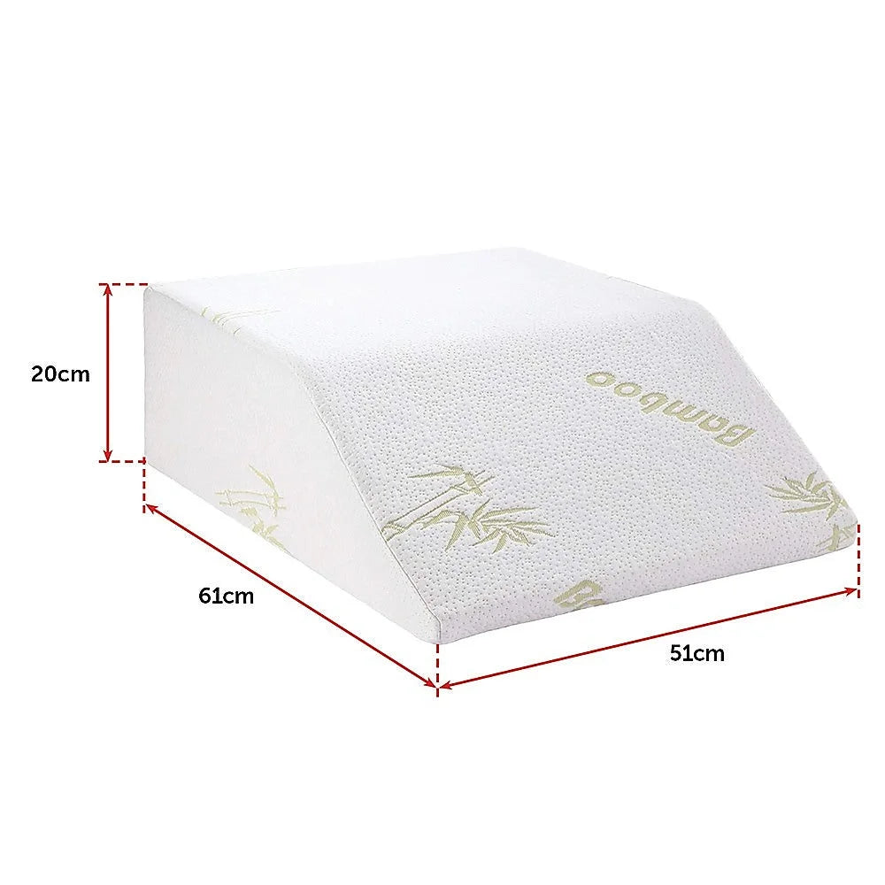 Wedge Elevation Pillow Cool Gel Memory Foam Leg Raiser