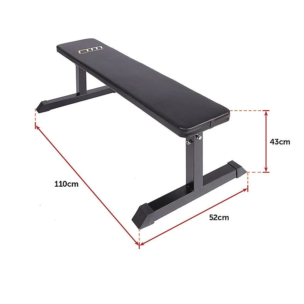 Weight Bench Flat for Home Gym Press - Fitness Accessories