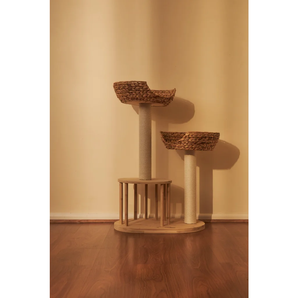 Whisker Wonderland Premium Eco Bamboo Cat Tree Medium