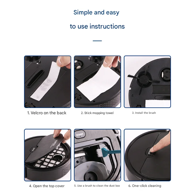 White 3-in-1 Smart Robot Vacuum Cleaner - Automatic