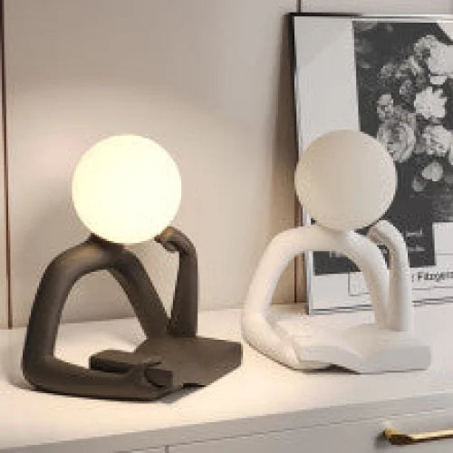 White Creative Book Reader Desk Lamp - USB Powered Modern