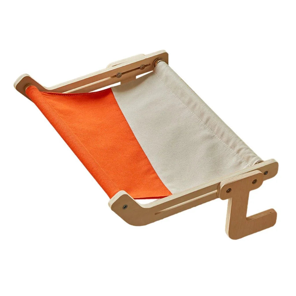 Window Hanging Cat Hammock Solid Wood Sun Bed Nest for All