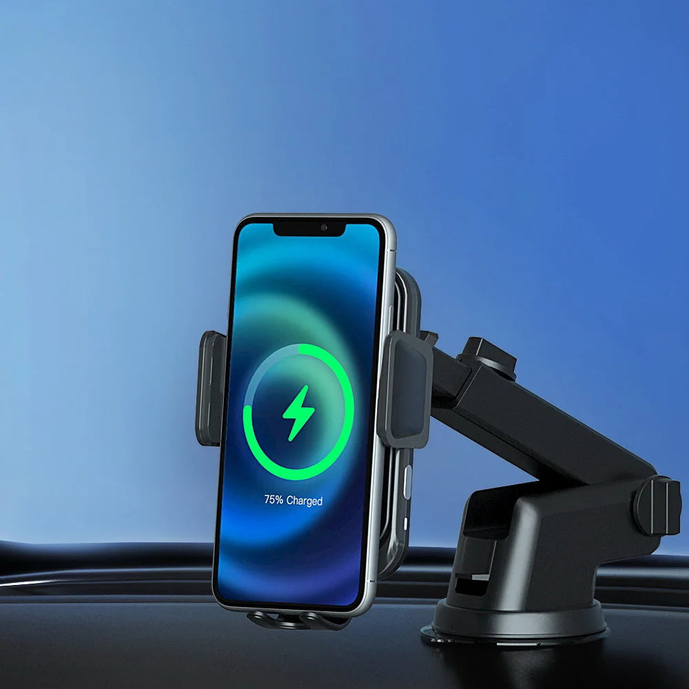 Wireless Car Charger Fast Charging Car Mount Vent Suction