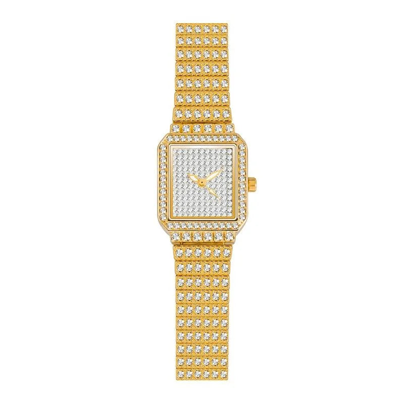 Women Diamond Chain Watch - Elegant and Timeless - Rose