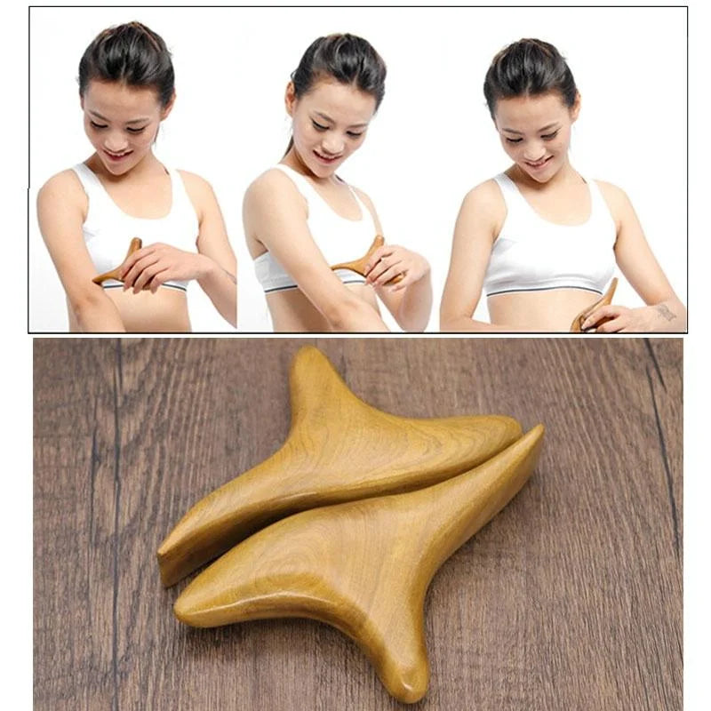 Wooden Trigeminal Massager For Body Relaxation - Health &