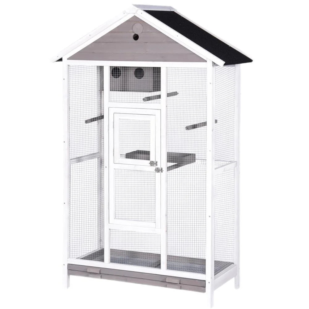 Wooden XXL Pet Cages Aviary Carrier Travel Canary Parrot