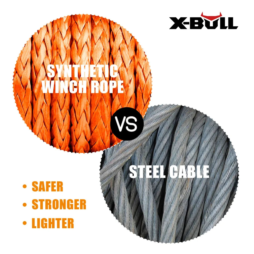 X-BULL Dyneema Synthetic Rope Winch Cable SK75 5.5MM x 13M
