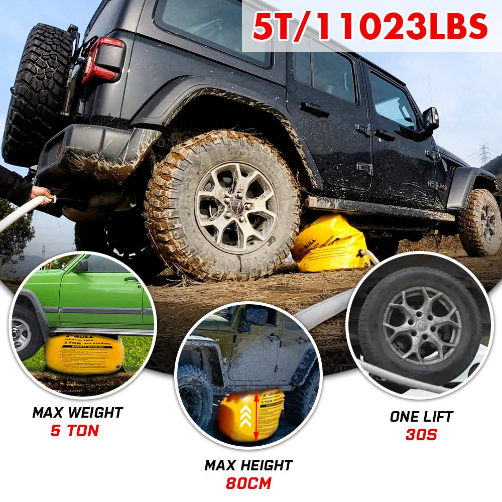 X-BULL Exhaust Jack Recovery Jack Air Bag Multi Layer Truck