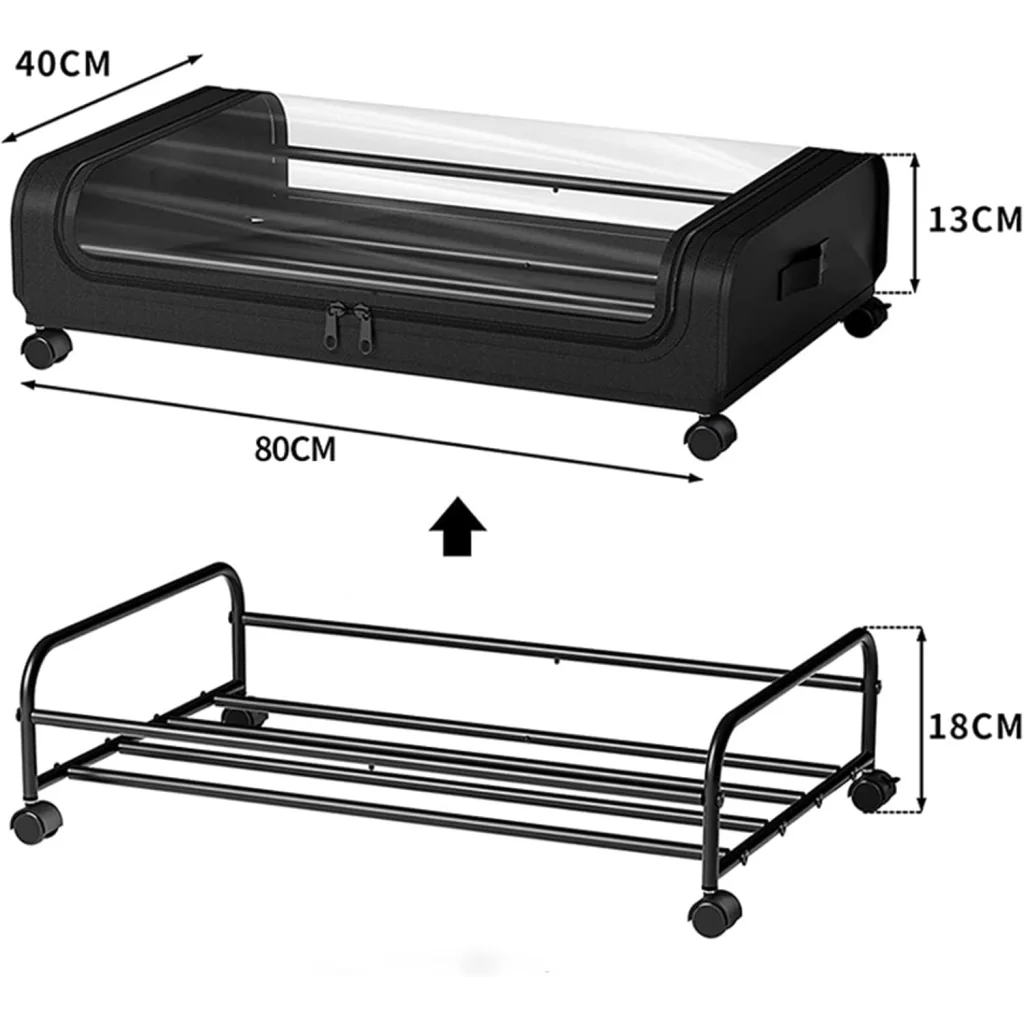 Xxl under bed with clean finish and fitted components