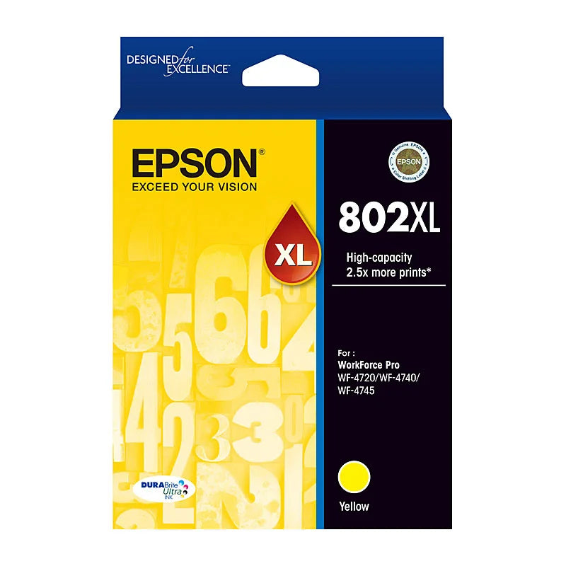 Yellow Ink Cartridge - EPSON 802XL