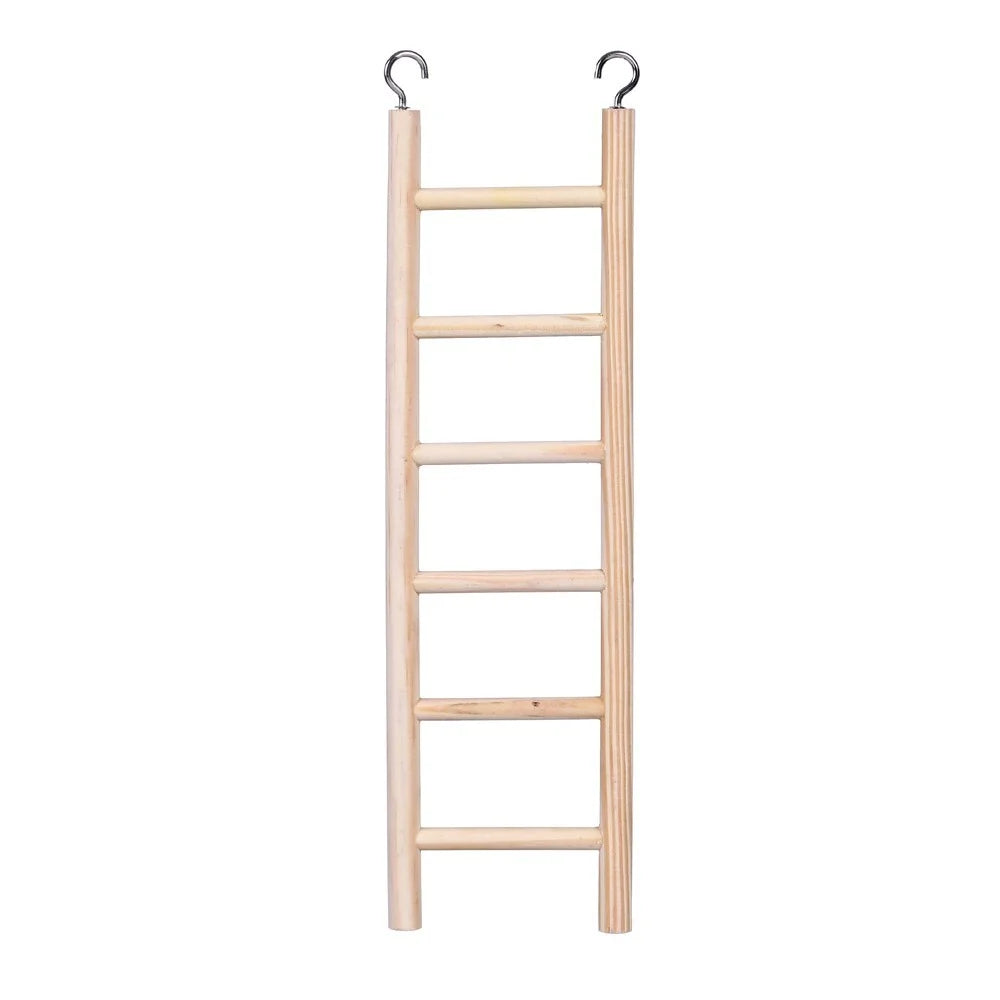 YES4PETS 4 x Small Wooden Ladder Bird Budgie Canary Hamster
