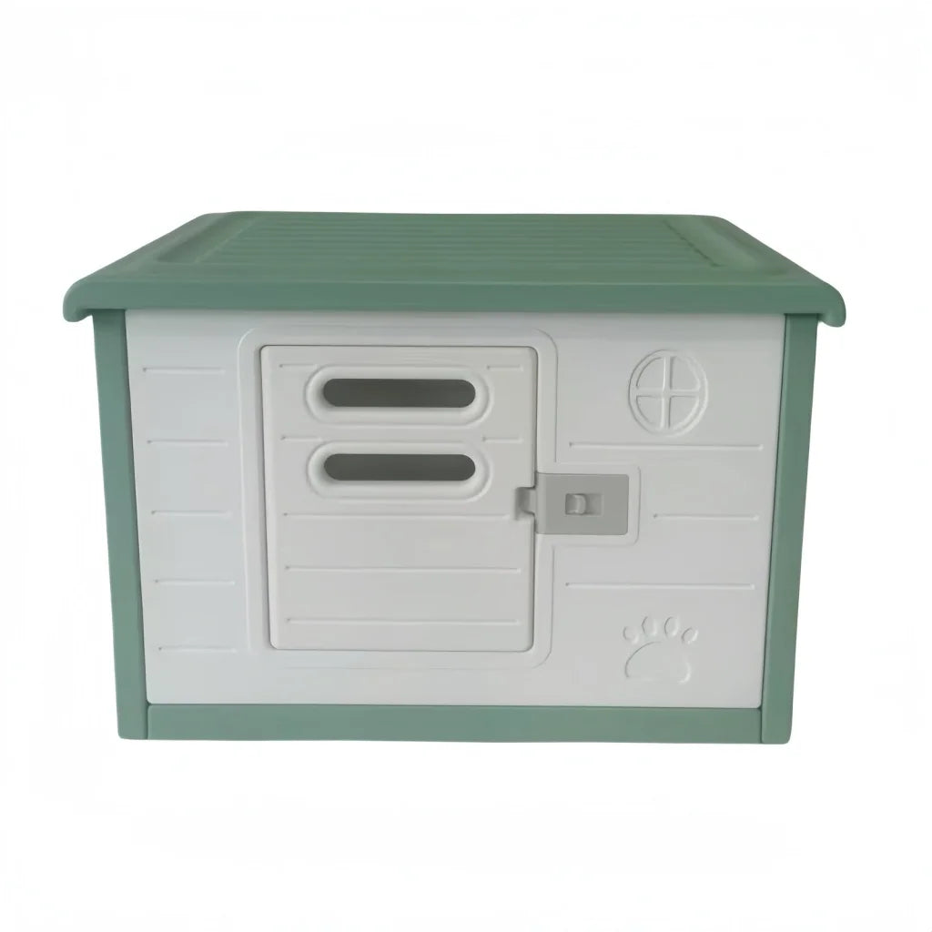 YES4PETS Small Plastic Pet Dog Puppy Cat House Kennel
