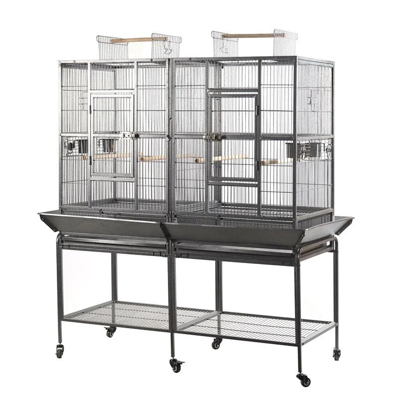 YES4PETS XL 184 cm Bird Cage Pet Parrot Aviary Perch Castor