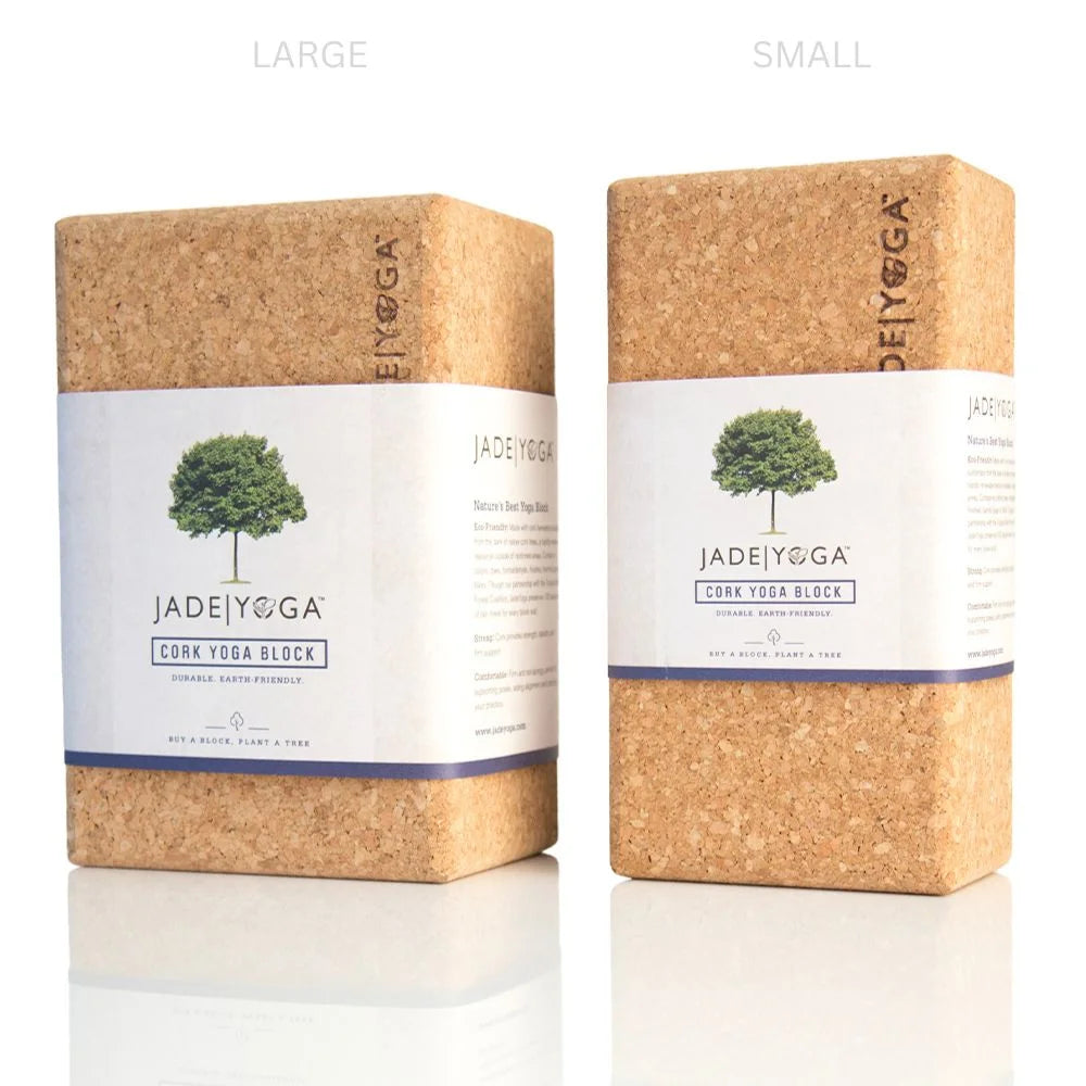 Yoga Block Jade Yoga Cork Small - Sports & Fitness
