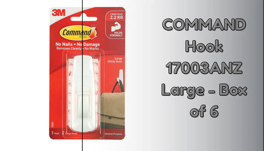 COMMAND Hook 17003ANZ Large - Box of 6
