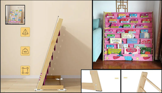Children’s Bookshelf - Bookcase Magazine Rack Home Storage