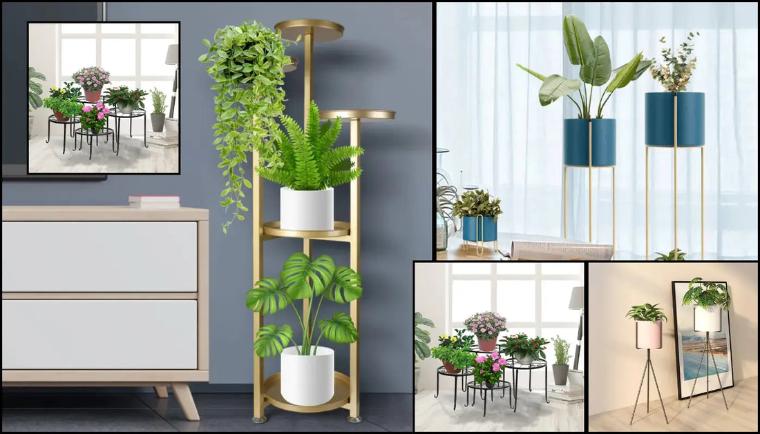 Indoor Plant Stands for Multiple Plants Near