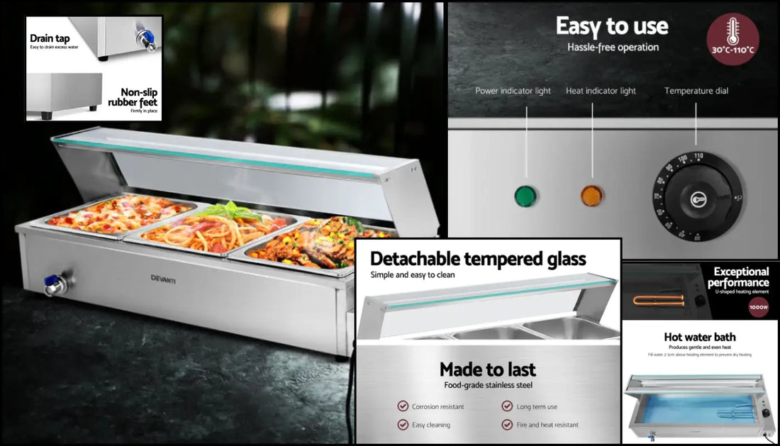 Keep It Hot & Fresh: Why a Commercial Food Warmer Bain