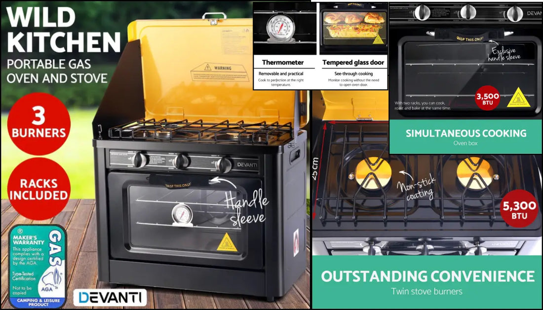Master Outdoor Cooking with the Devanti Portable Oven