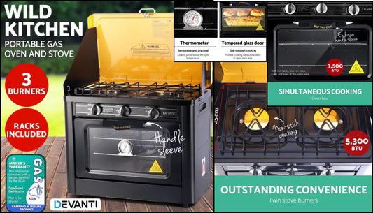 Master Outdoor Cooking with the Devanti Portable Oven