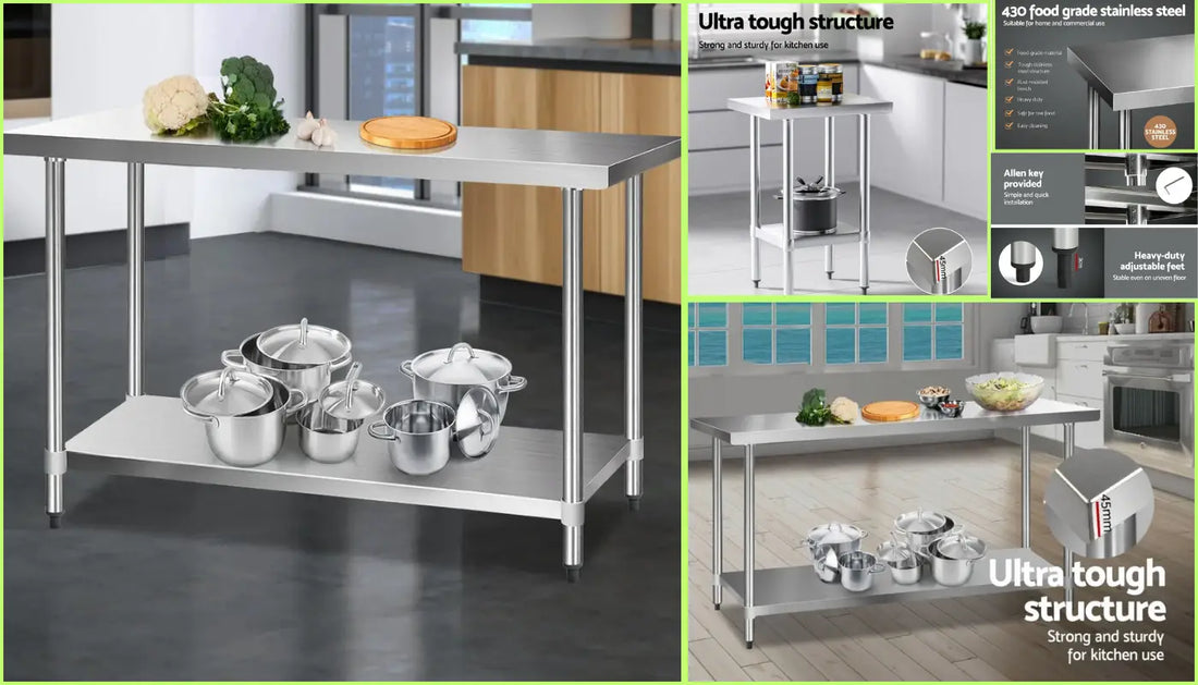 Stainless Steel Kitchen Benches: Strong Honest