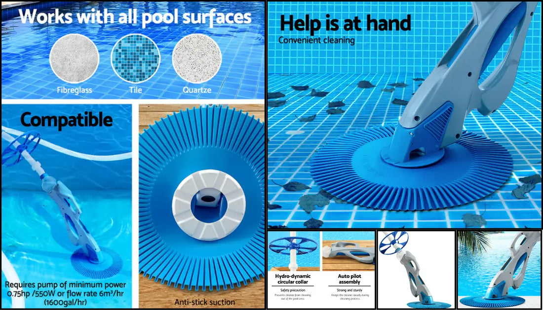 Swimming Pool Cleaner Floor Climb Wall Automatic Vacuum