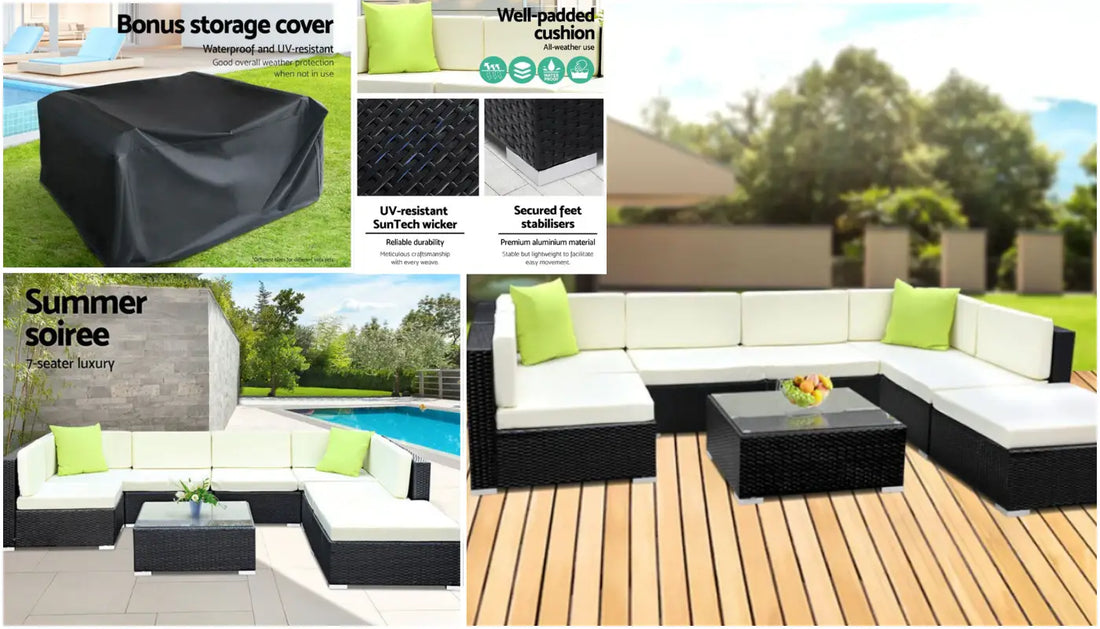 Transform Your Outdoor Space with a Stylish Wicker Sofa Set