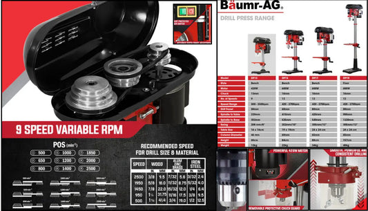 Unlock Accuracy with the BAUMR-AG Drill Press Pedestal 420W