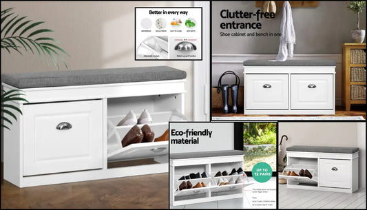 Upgrade Your Entryway with a Stylish Shoe Cabinet Bench Seat