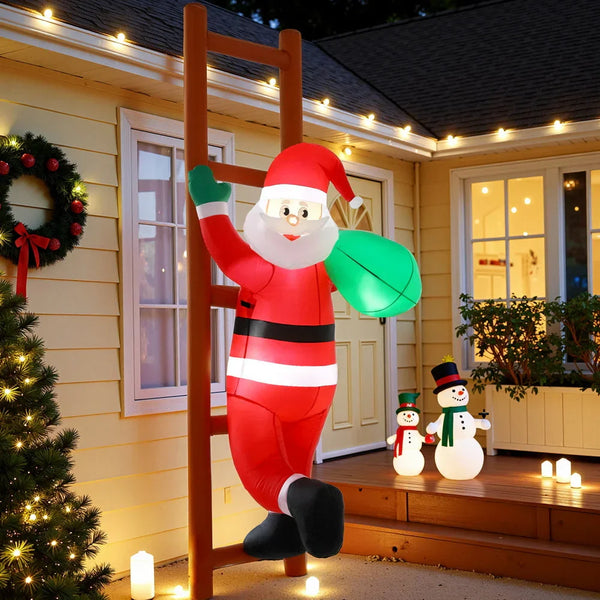 Inflatable Santa Climbing – Fun and Festive Holiday