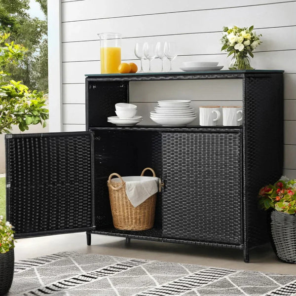 Outdoor Wicker Storage Box