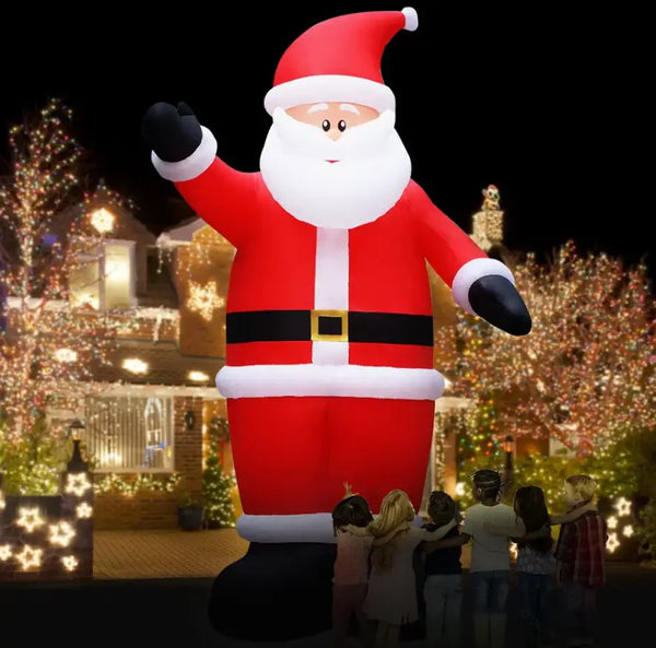 Inflatable Santa with Lights – Illuminate Your Christmas Display
